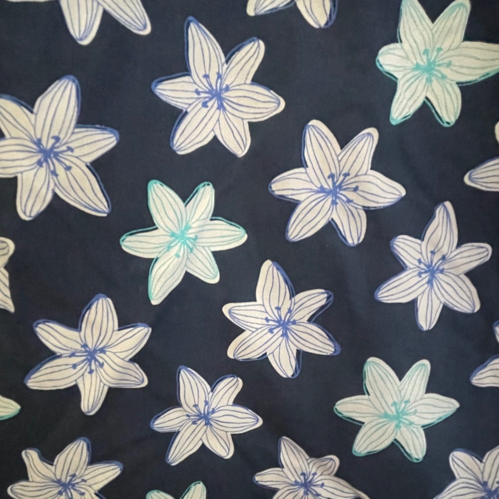 Fun short sleeve navy shirt